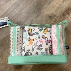 Roller Rabbit x Target Clear Travel Cosmetic Bag Set